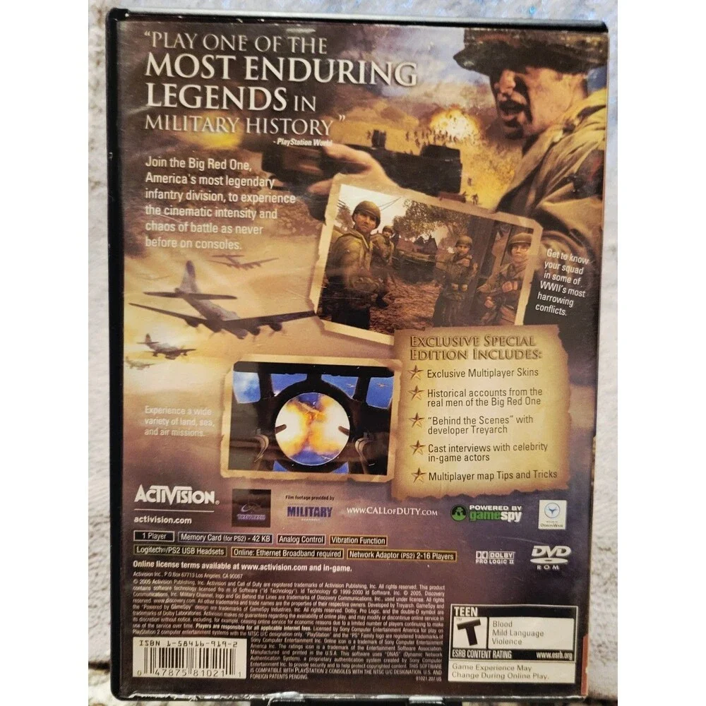 Call of Duty 2: Big Red One:Special Edit. Greatest Hits (Sony PlayStation 2 PS2